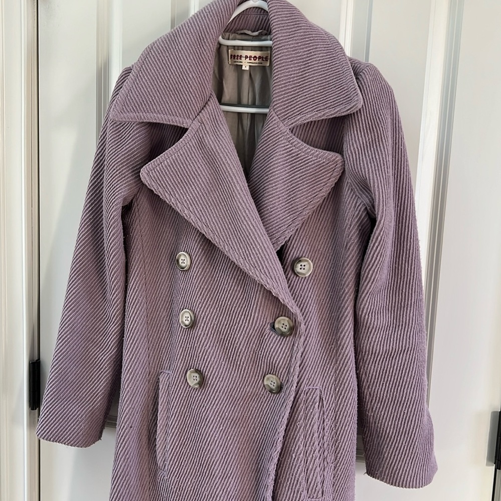 Free People full length heavy coat size small
